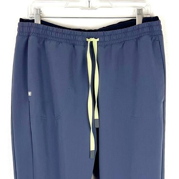 Figs Mari Technical Collection Pant Jogger Drawstring Cuffs 100% Awesome Blue XL - Picture 4 of 10